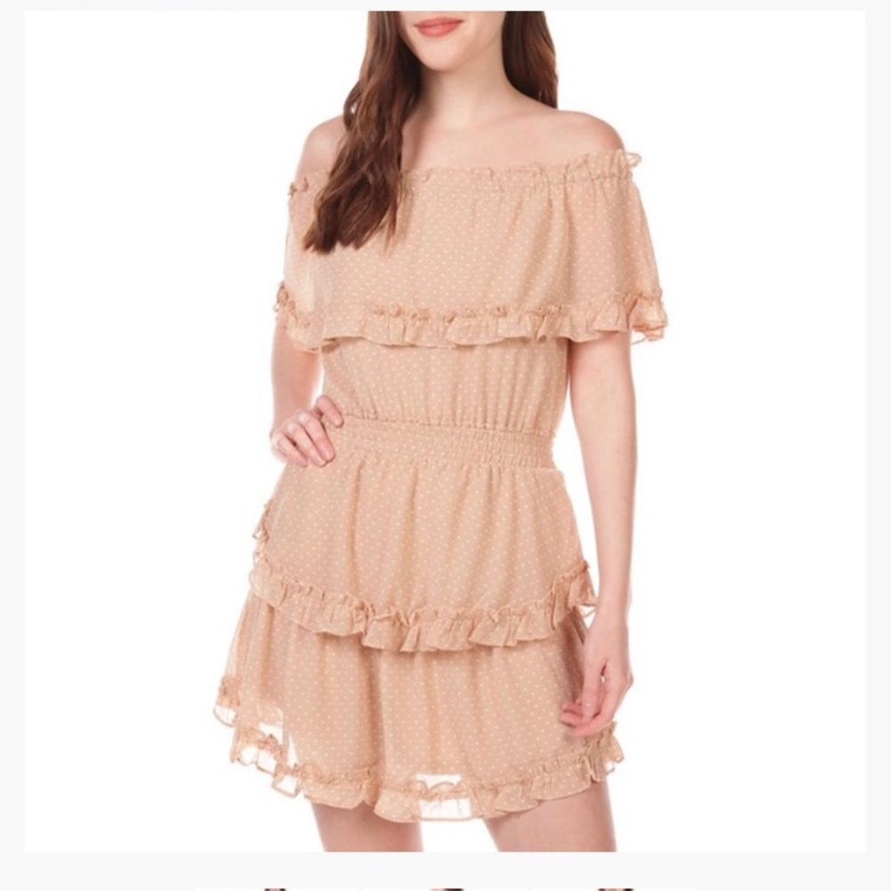Brand New tiered Polka dot dress